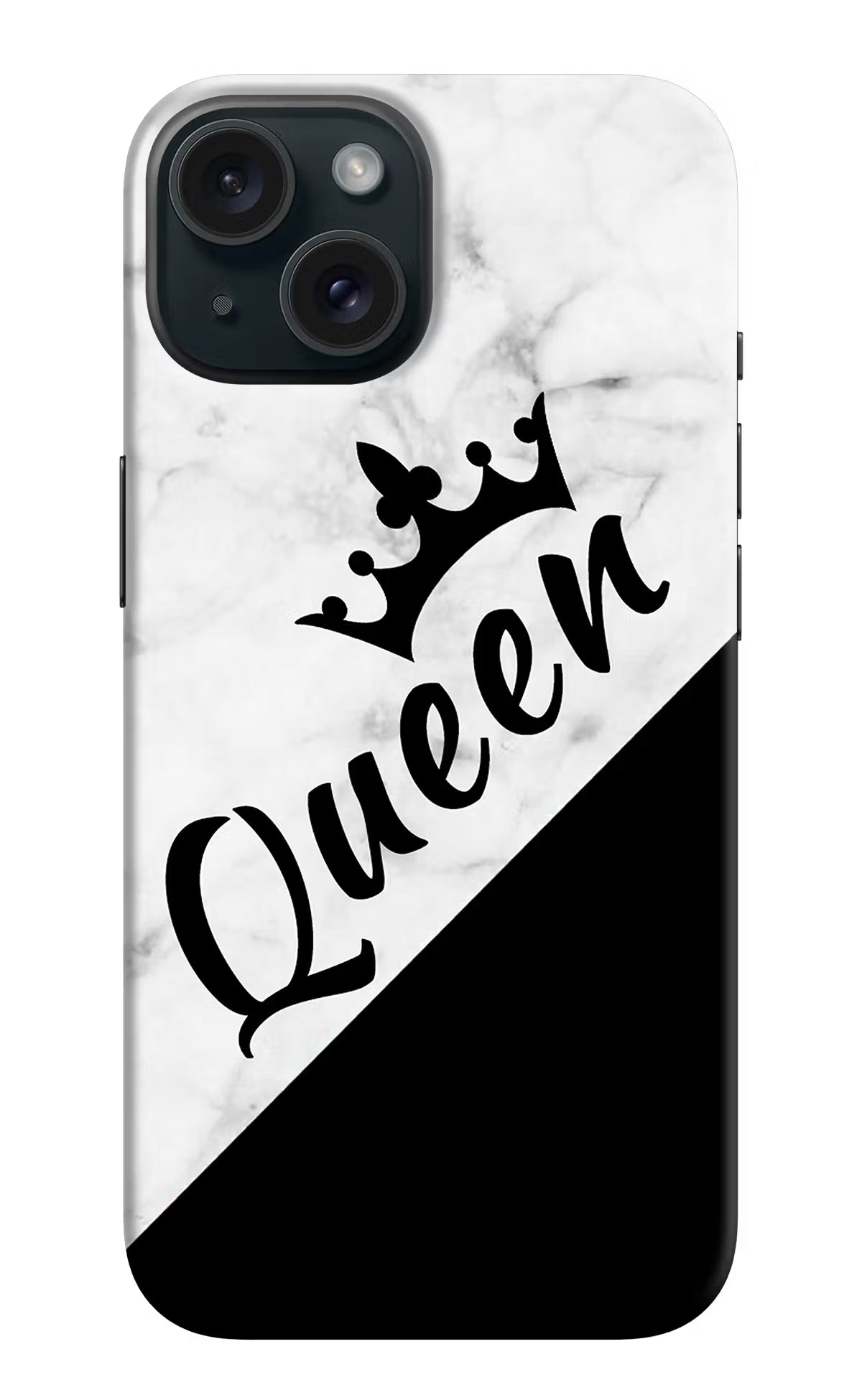 Queen iPhone 15 Hard Case Back Cover by Casekaro