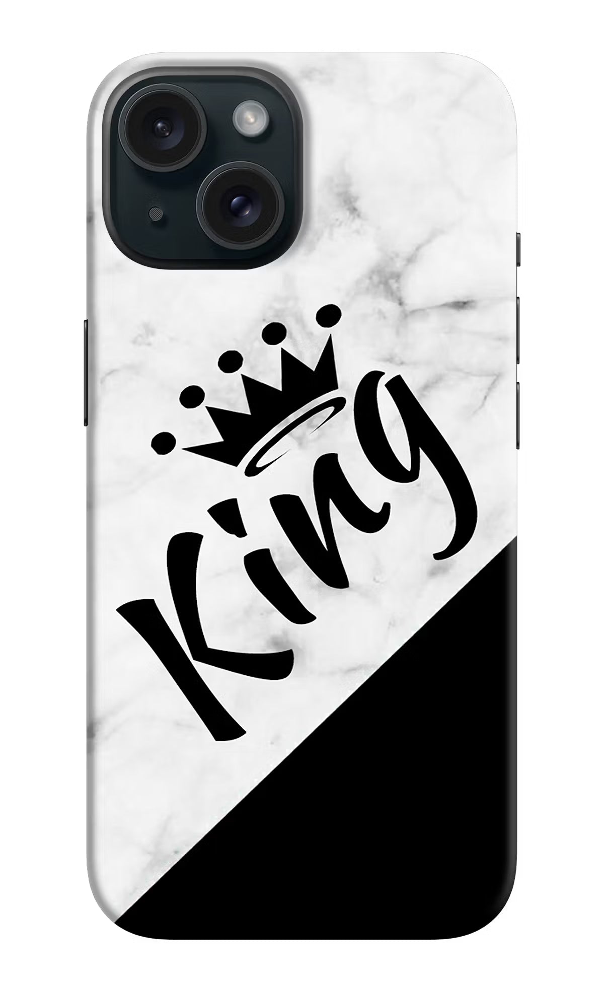 King iPhone 15 Hard Case Back Cover by Casekaro