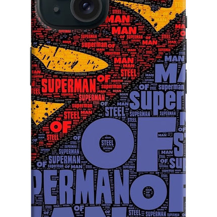 Superman iPhone 15 Hard Case Back Cover by Casekaro