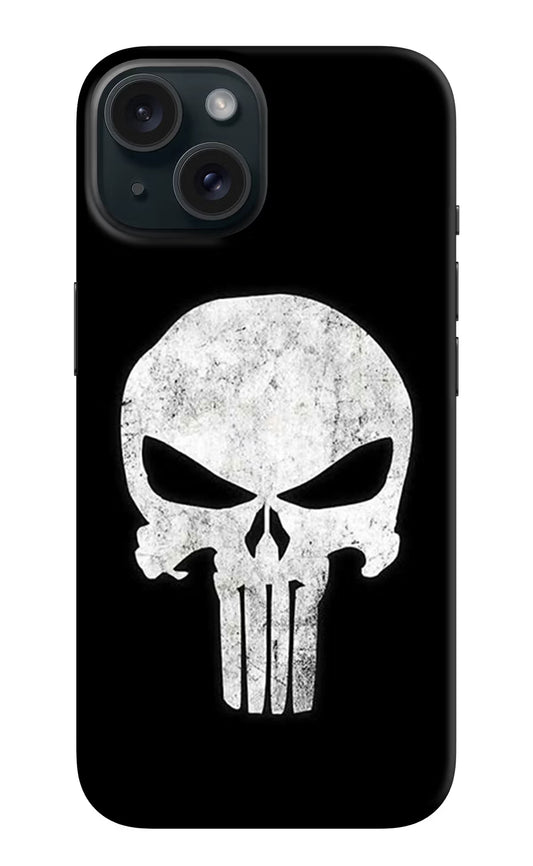 Punisher Skull iPhone 15 Hard Case Back Cover by Casekaro