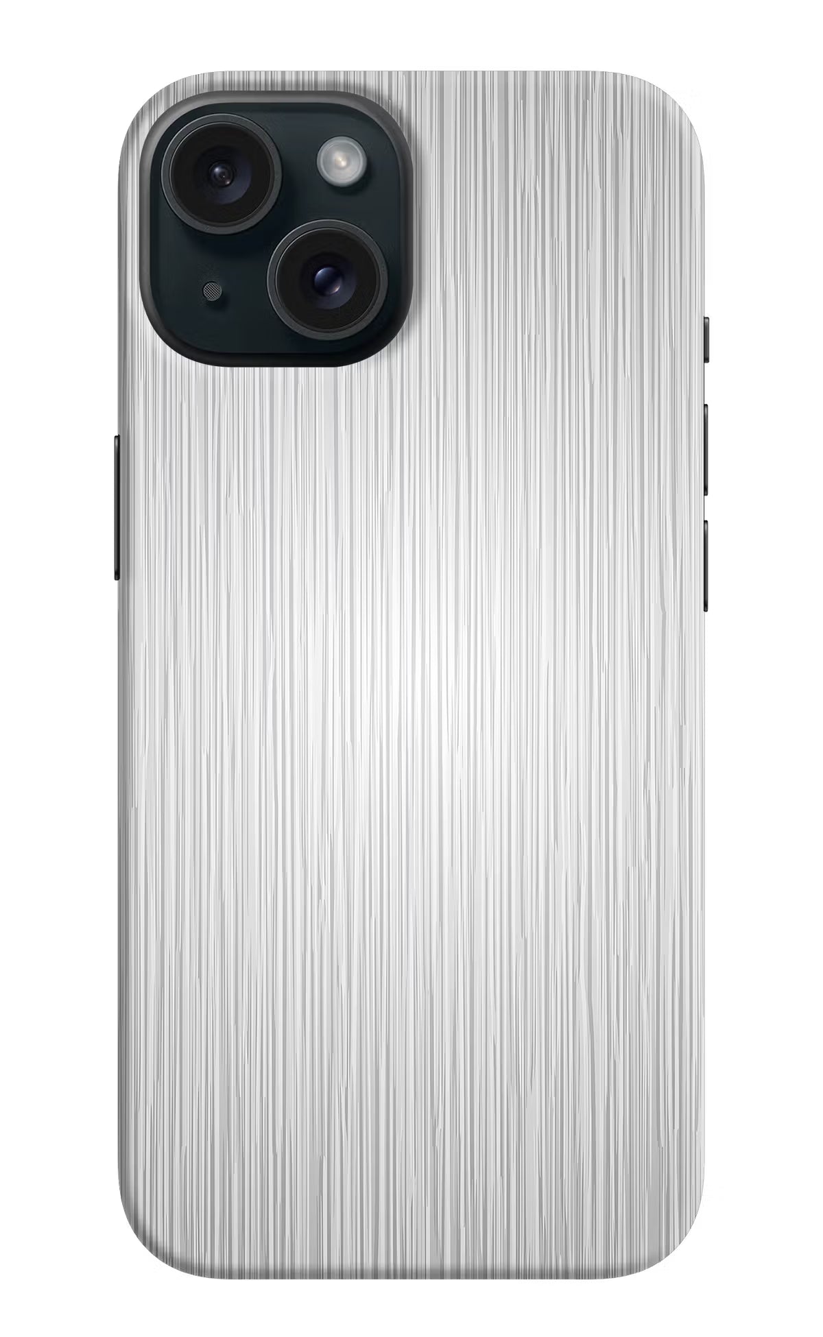 Wooden Grey Texture iPhone 15 Hard Case Back Cover by Casekaro