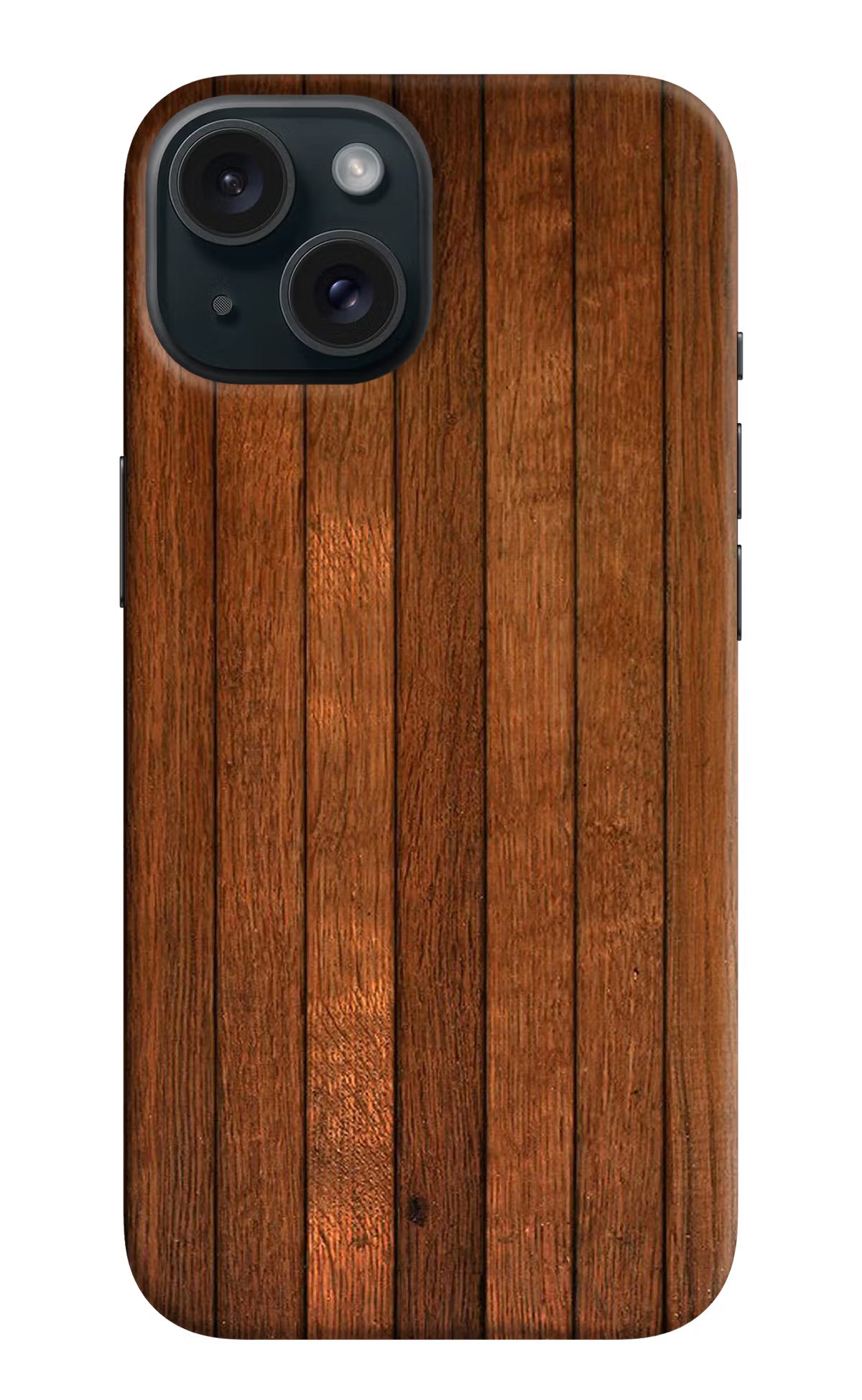 Wooden Artwork Bands iPhone 15 Hard Case Back Cover by Casekaro