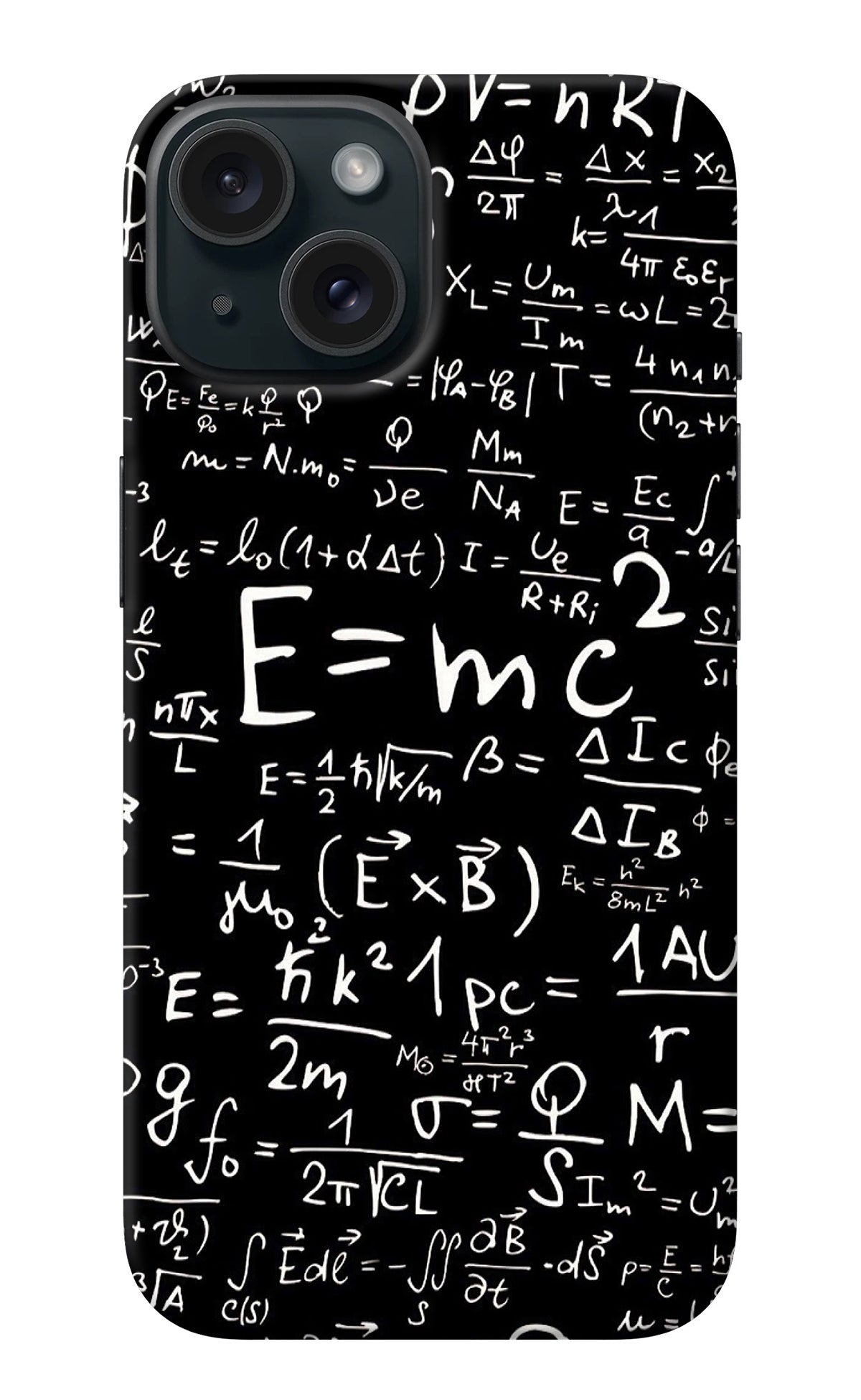 Physics Albert Einstein Formula iPhone 15 Back Cover