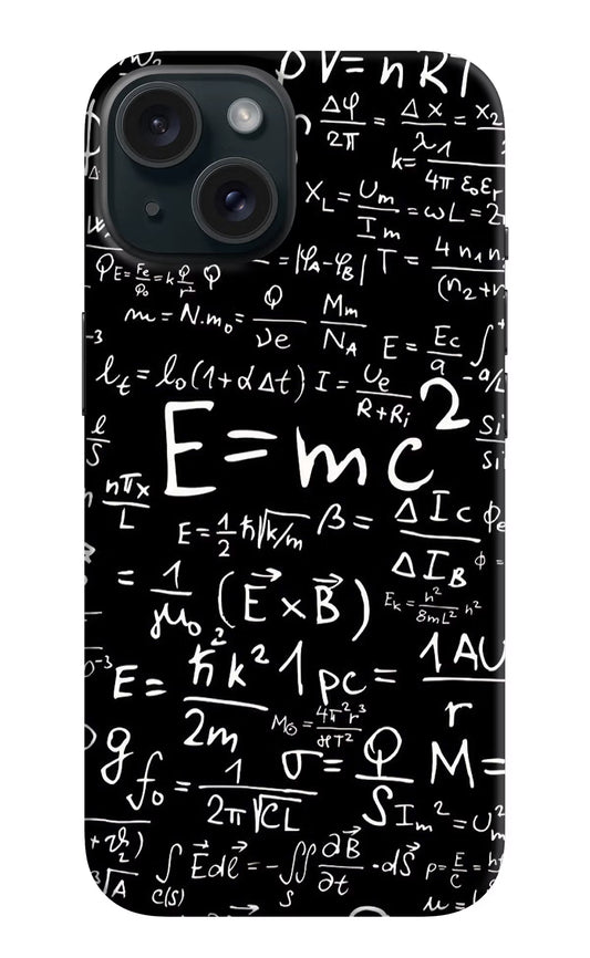 Physics Formula iPhone 15 Hard Case Back Cover by Casekaro