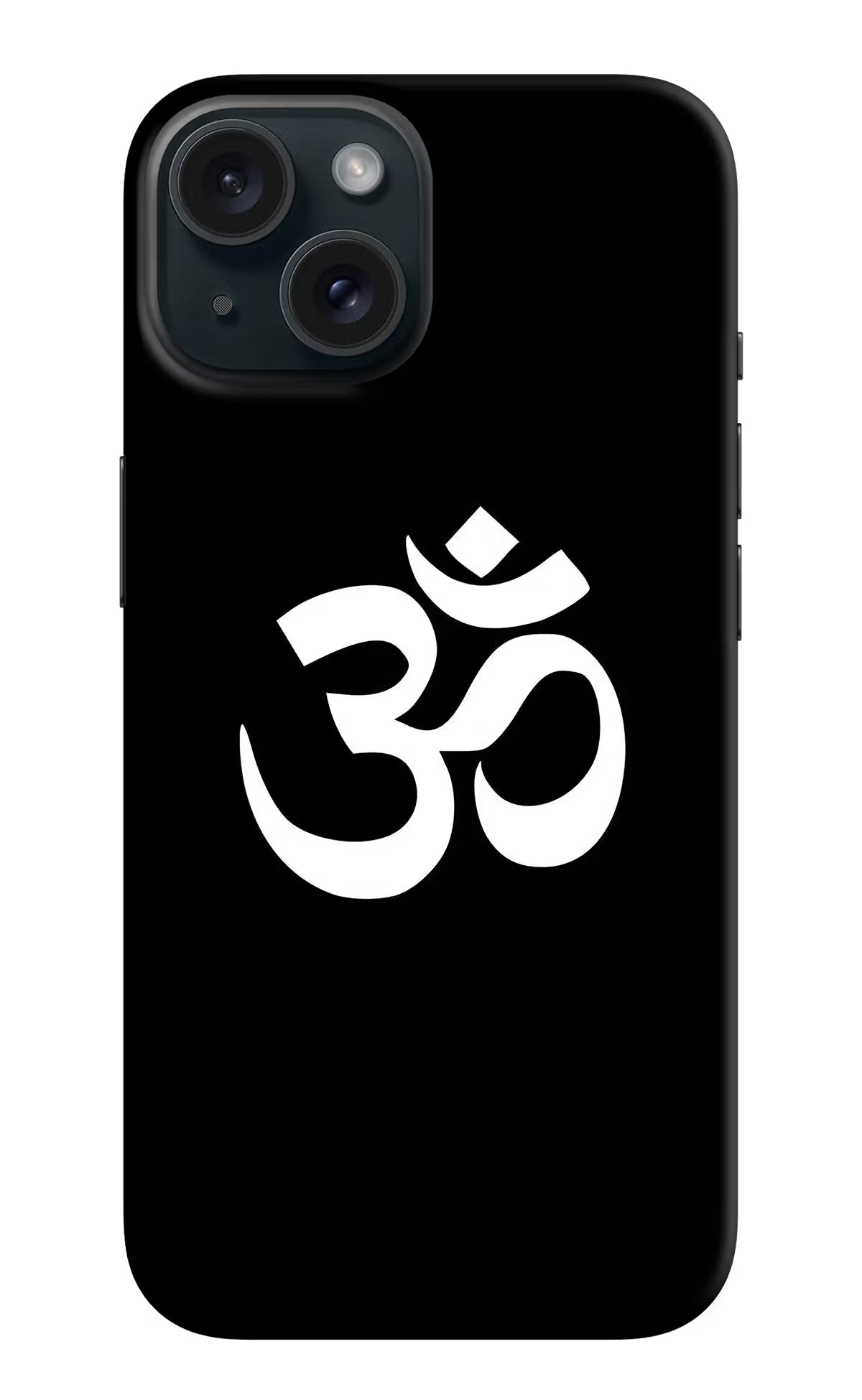 Om iPhone 15 Hard Case Back Cover by Casekaro