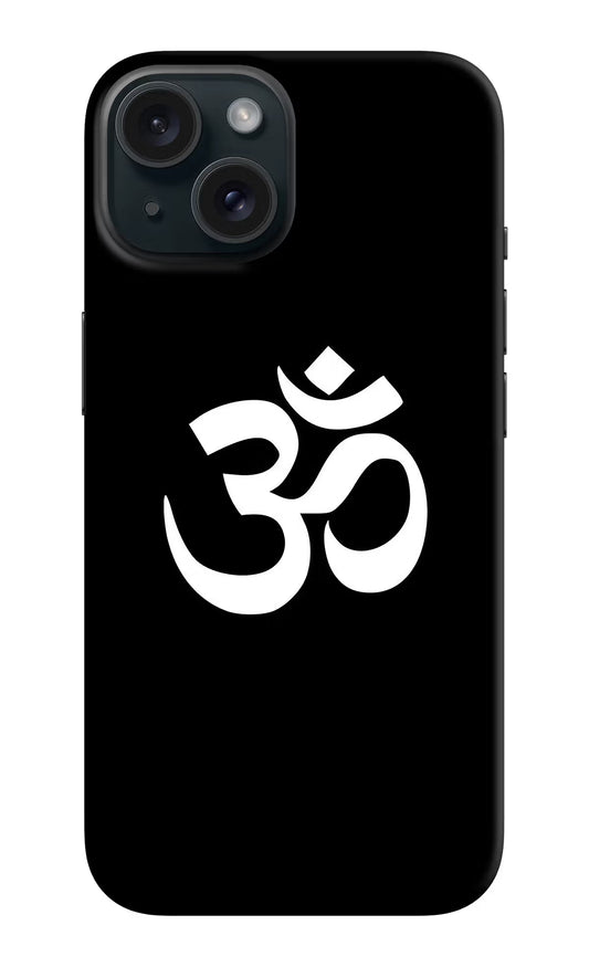 Om iPhone 15 Hard Case Back Cover by Casekaro