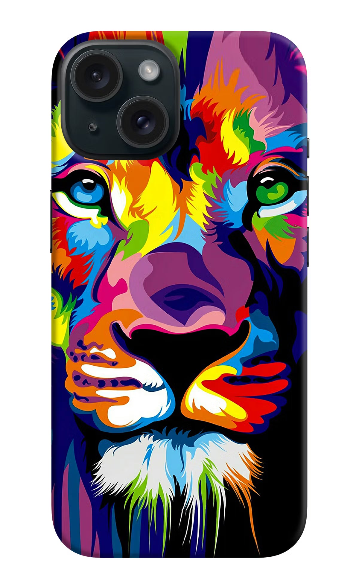 Lion iPhone 15 Hard Case Back Cover by Casekaro