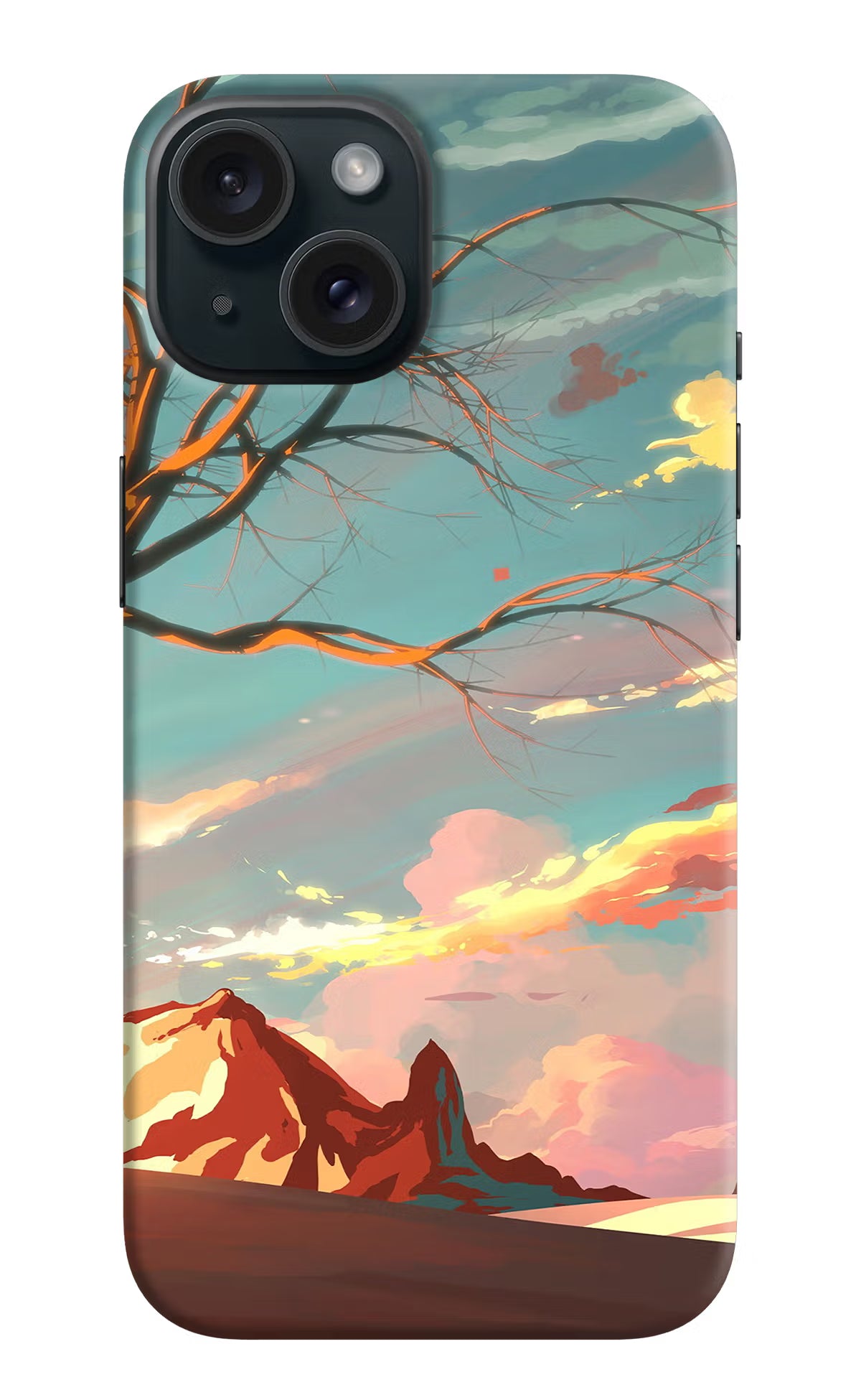 Scenery iPhone 15 Hard Case Back Cover by Casekaro