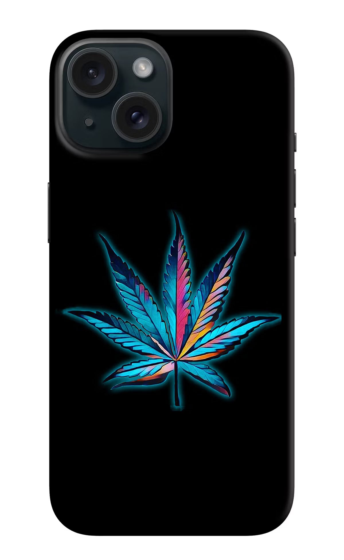 Weed iPhone 15 Hard Case Back Cover by Casekaro