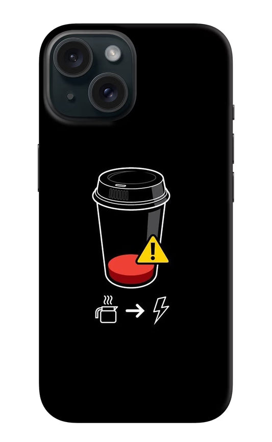 Coffee iPhone 15 Hard Case Back Cover by Casekaro