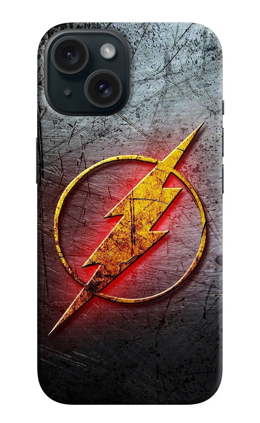Flash iPhone 15 Hard Case Back Cover by Casekaro
