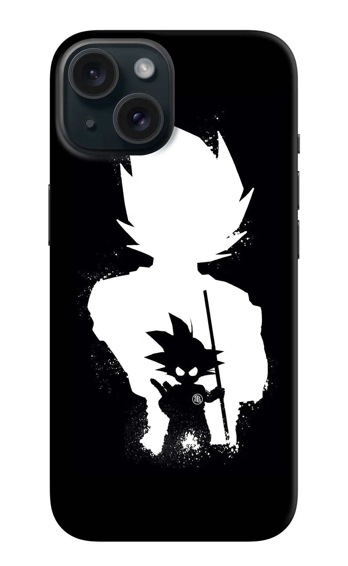 Goku Shadow iPhone 15 Hard Case Back Cover by Casekaro