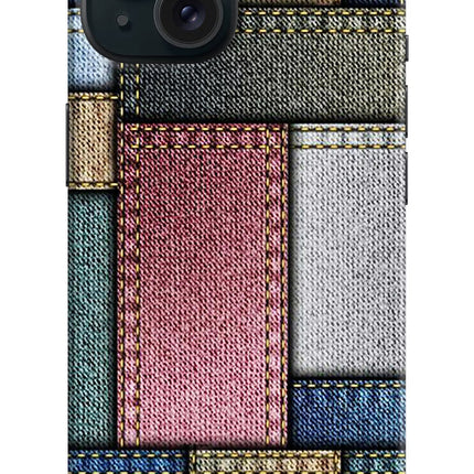 Multicolor Jeans iPhone 15 Hard Case Back Cover by Casekaro