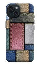 Multicolor Jeans iPhone 15 Hard Case Back Cover by Casekaro