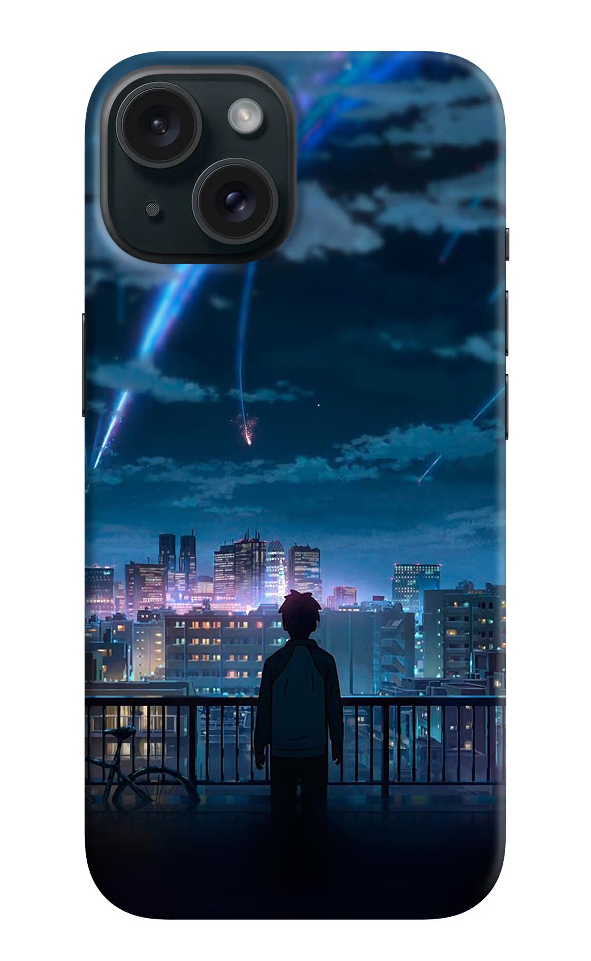 Anime iPhone 15 Hard Case Back Cover by Casekaro