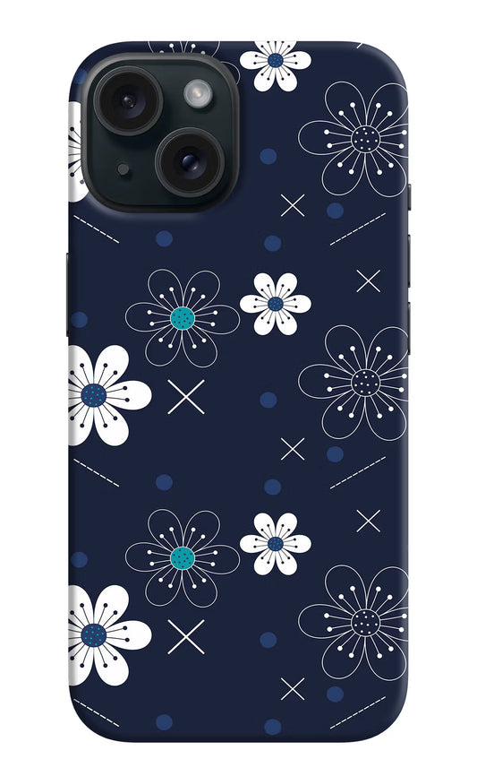 Flowers iPhone 15 Hard Case Back Cover by Casekaro
