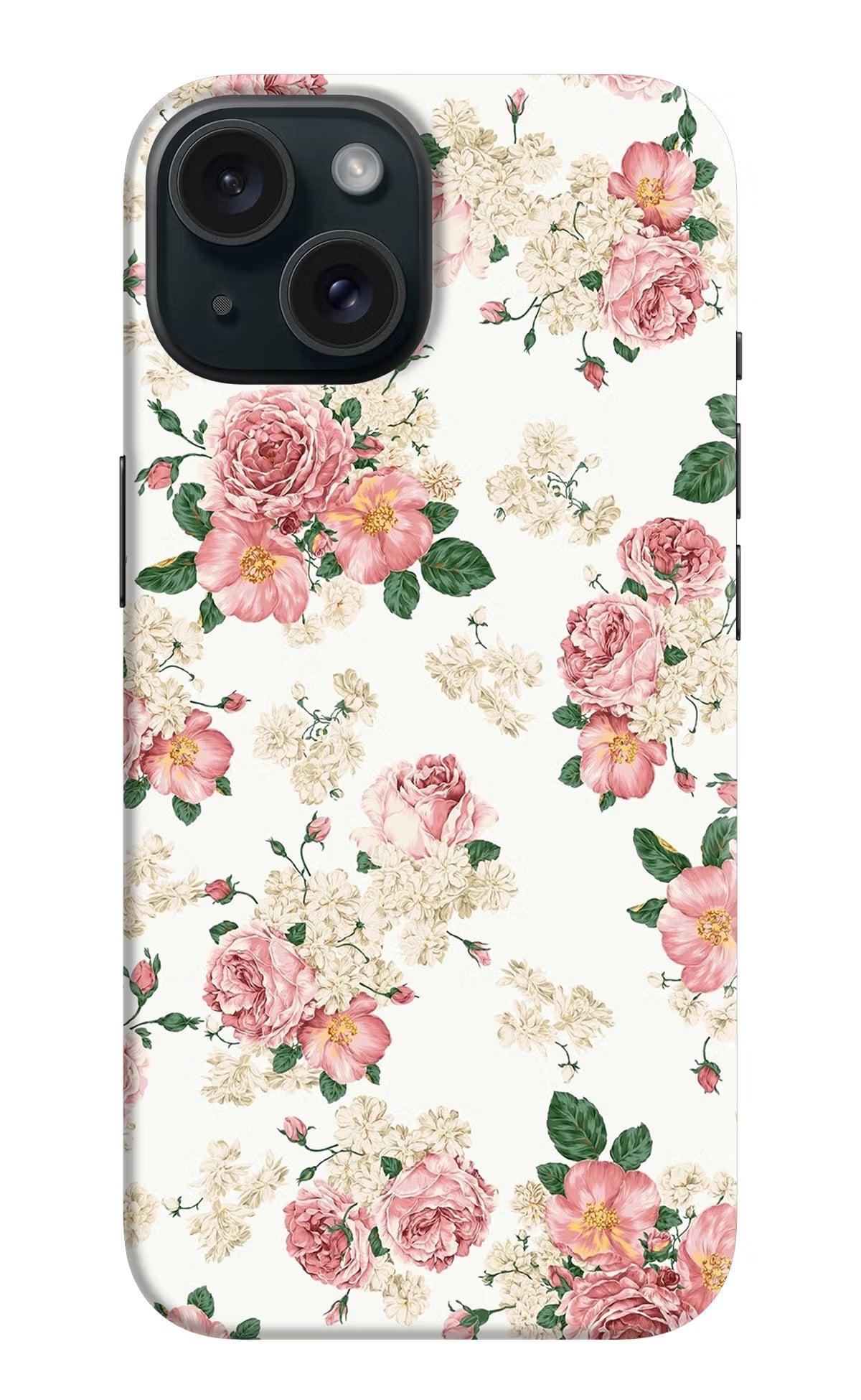 Flowers iPhone 15 Hard Case Back Cover by Casekaro