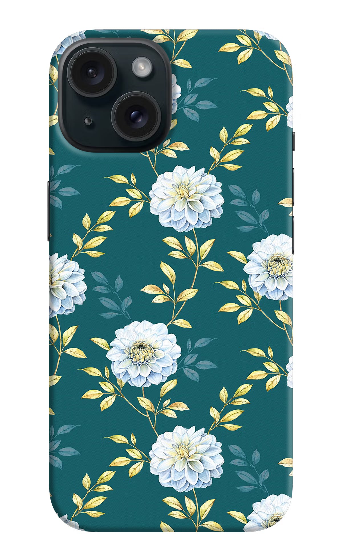 Flowers iPhone 15 Hard Case Back Cover by Casekaro
