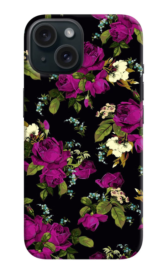 Flowers iPhone 15 Hard Case Back Cover by Casekaro