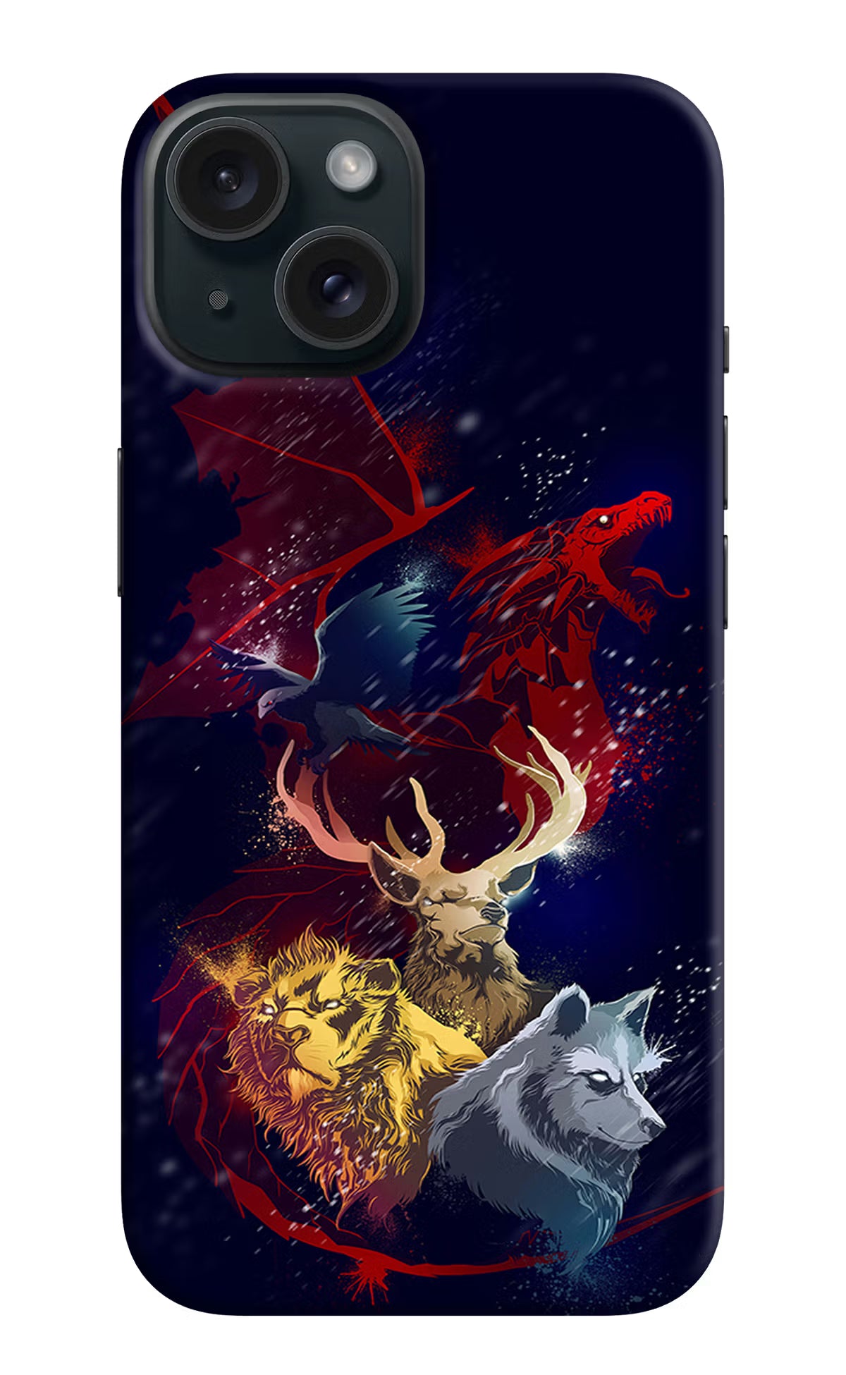 Game Of Thrones iPhone 15 Hard Case Back Cover by Casekaro