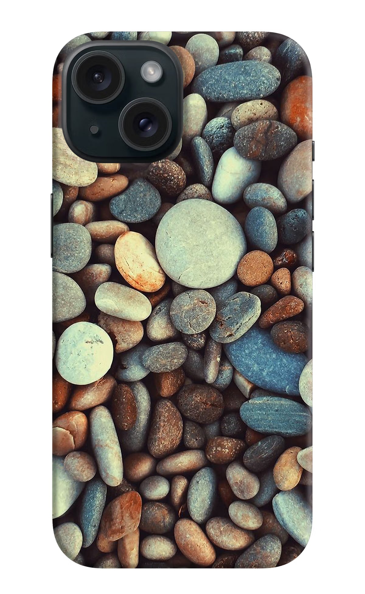 Pebble iPhone 15 Hard Case Back Cover by Casekaro