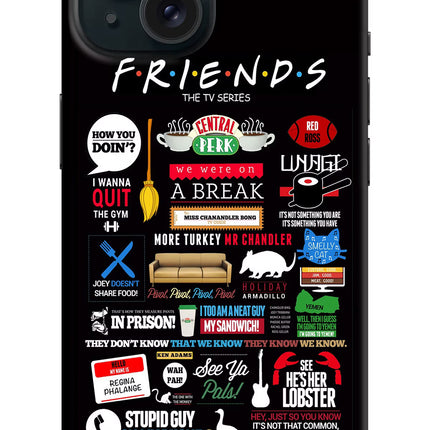 FRIENDS iPhone 15 Hard Case Back Cover by Casekaro
