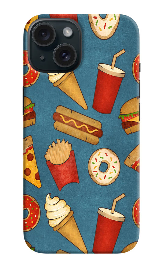 Foodie iPhone 15 Hard Case Back Cover by Casekaro