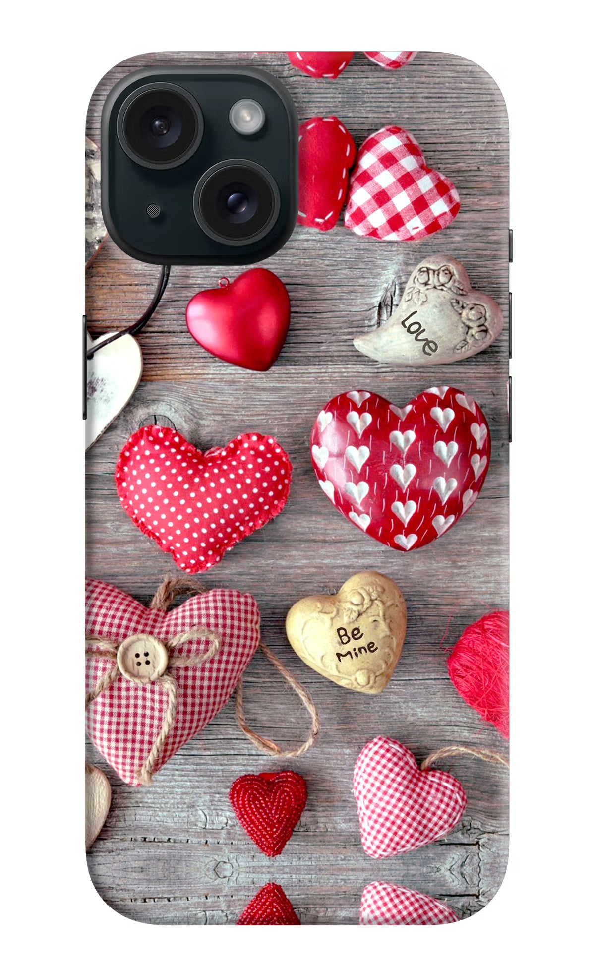 Love Wallpaper iPhone 15 Hard Case Back Cover by Casekaro