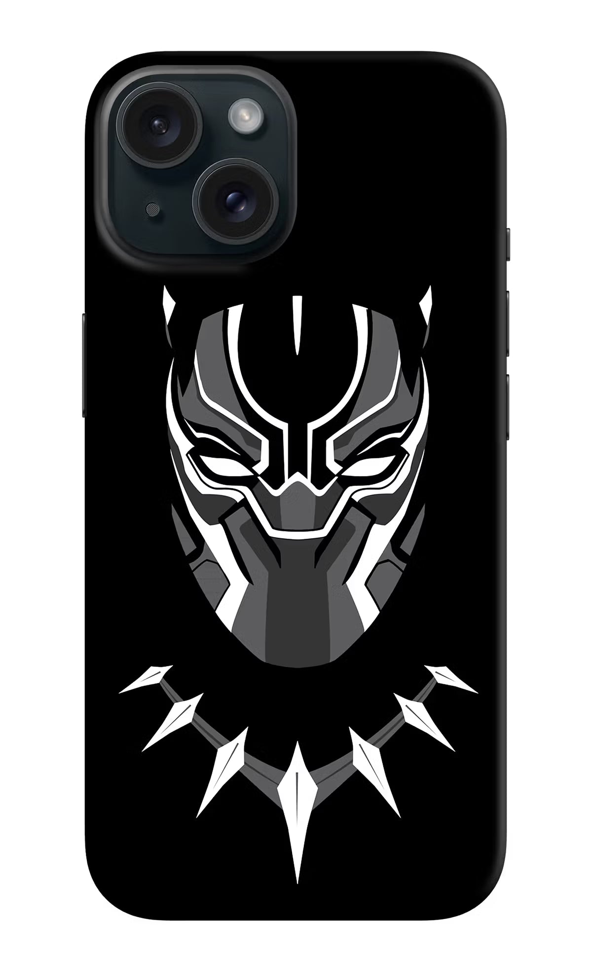 Black Panther iPhone 15 Hard Case Back Cover by Casekaro