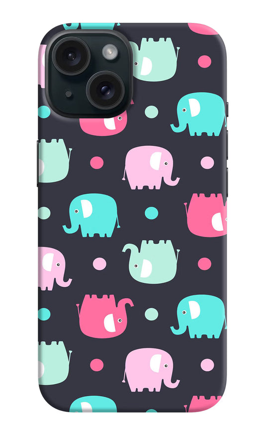 Elephants iPhone 15 Hard Case Back Cover by Casekaro