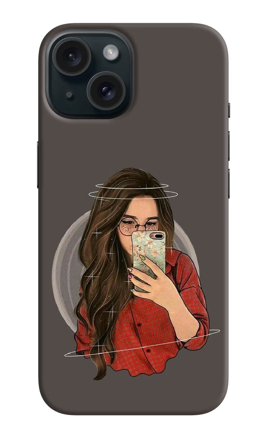 Selfie Queen iPhone 15 Back Cover, Hard case