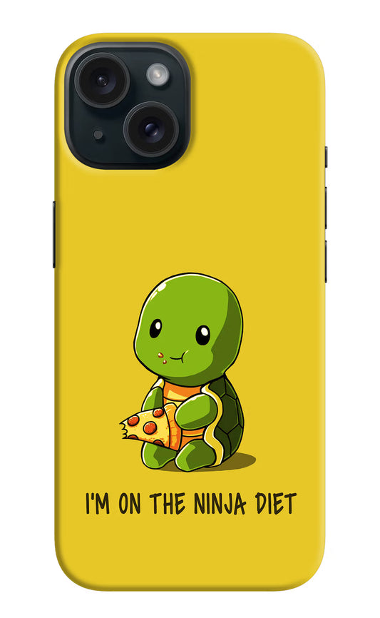 I'm on Ninja Diet iPhone 15 Hard Case Back Cover by Casekaro