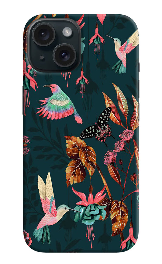 Birds iPhone 15 Hard Case Back Cover by Casekaro