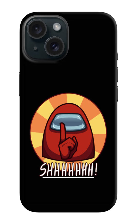 Among Us Shhh! iPhone 15 Hard Case Back Cover by Casekaro