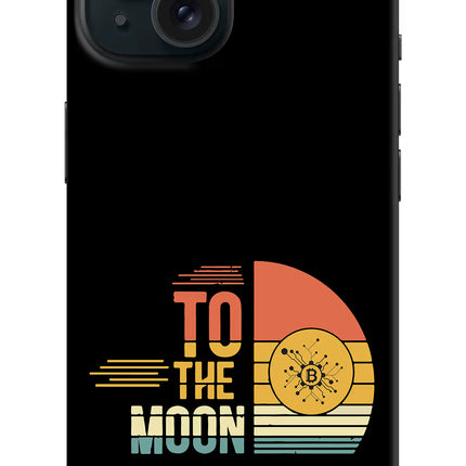 To the Moon iPhone 15 Hard Case Back Cover by Casekaro