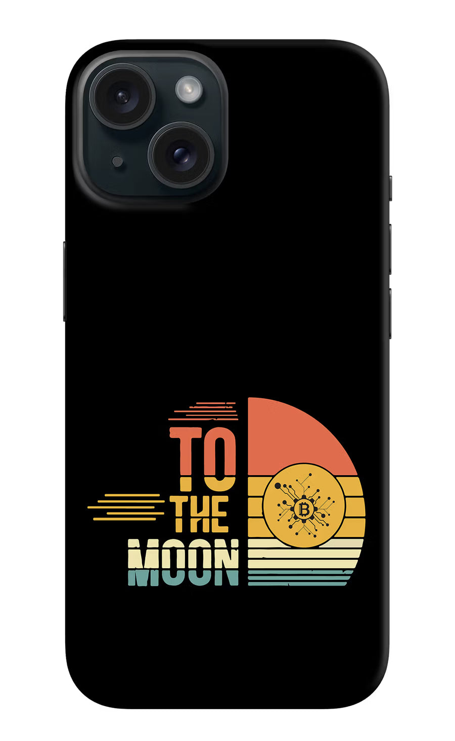 To the Moon iPhone 15 Back Cover, Hard case