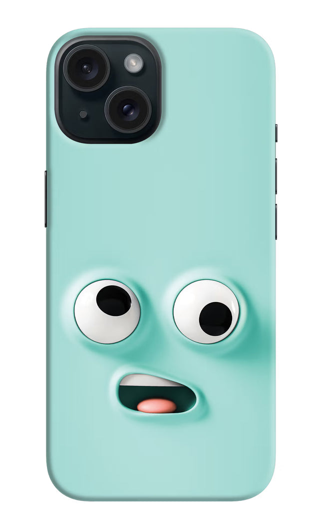 Funny Cartoon iPhone 15 Hard Case Back Cover by Casekaro