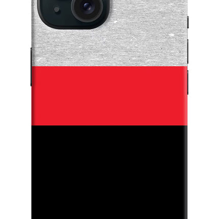 Tri Color Pattern iPhone 15 Hard Case Back Cover by Casekaro