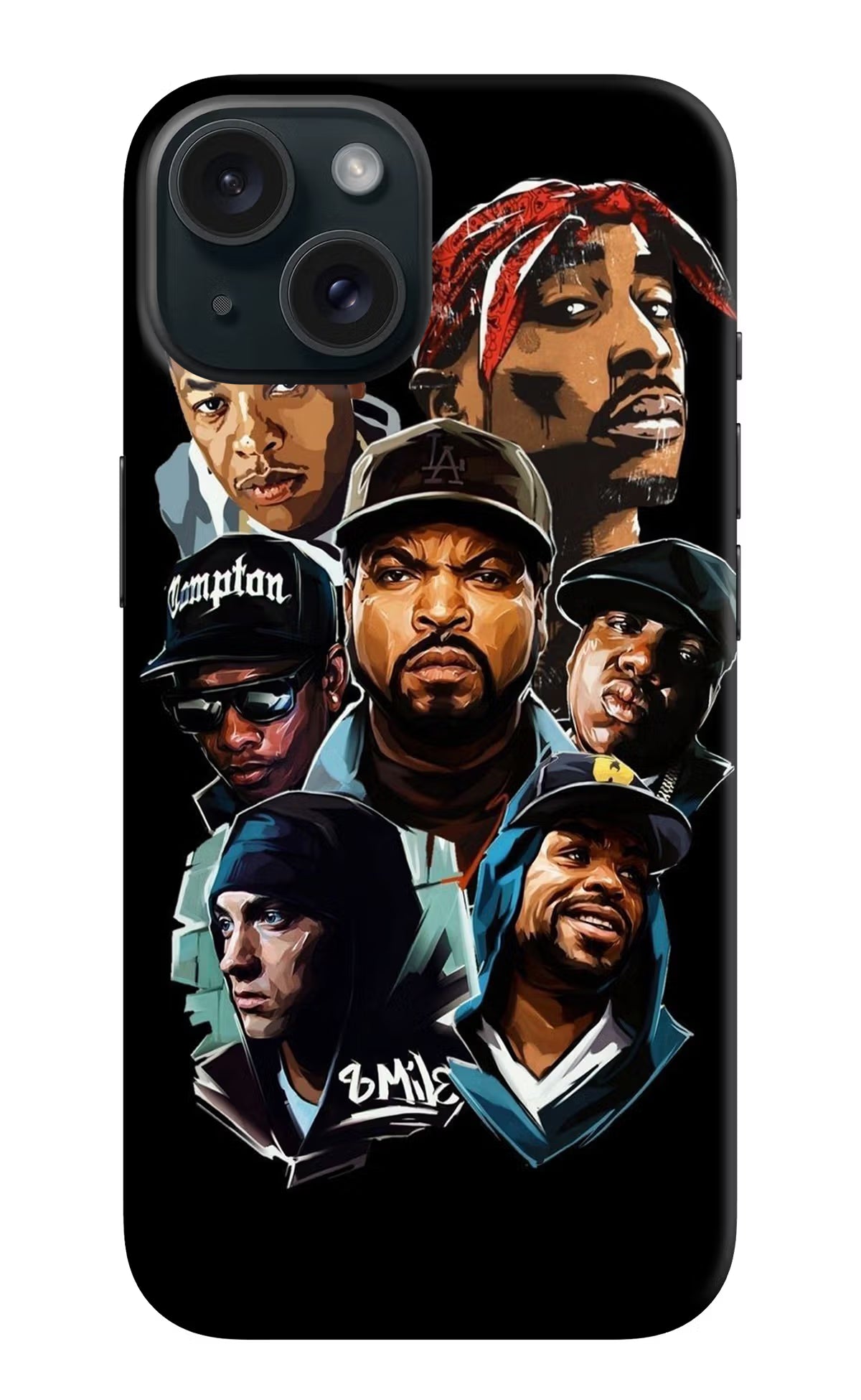 Rappers iPhone 15 Hard Case Back Cover by Casekaro