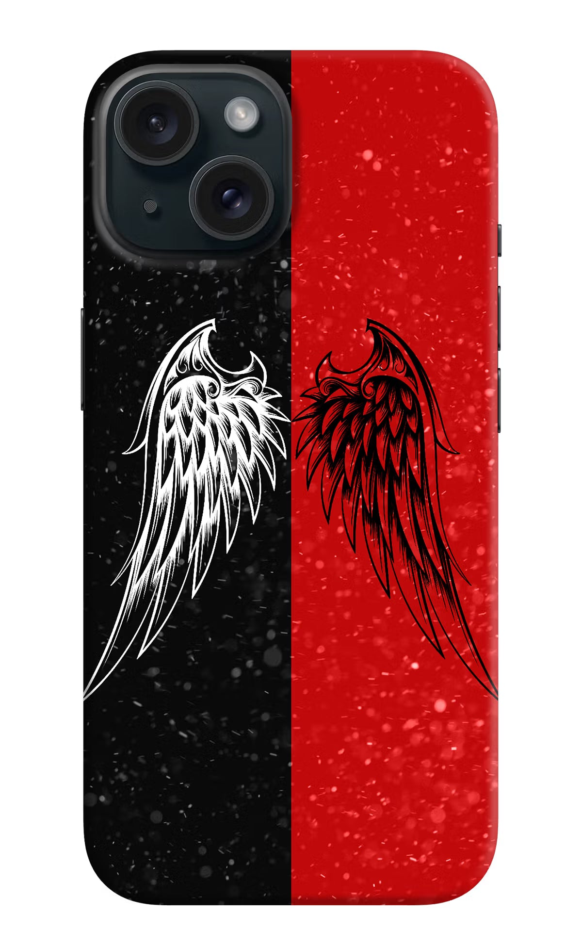 Wings iPhone 15 Hard Case Back Cover by Casekaro