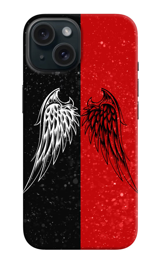 Wings iPhone 15 Hard Case Back Cover by Casekaro