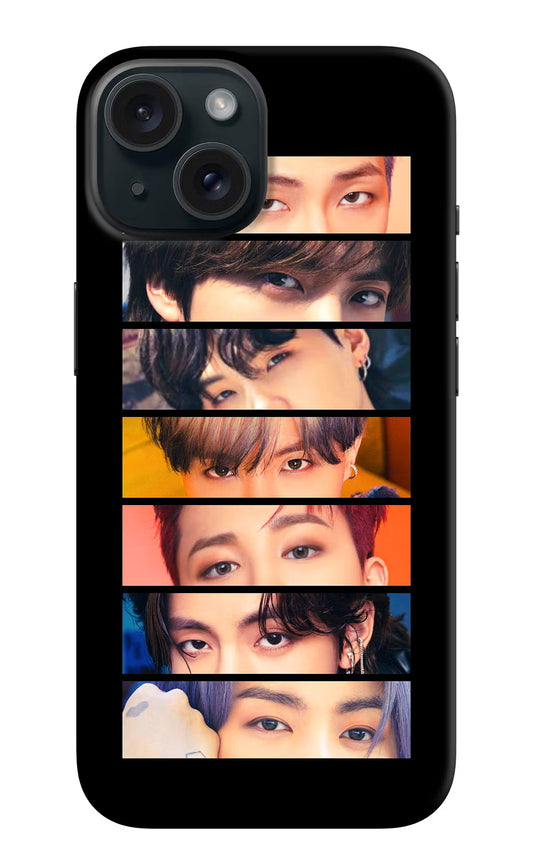 BTS Eyes iPhone 15 Hard Case Back Cover by Casekaro