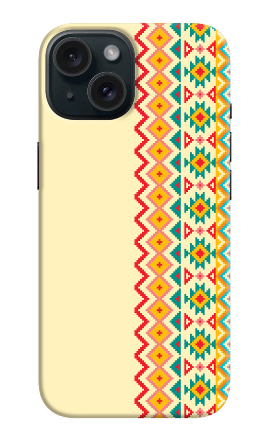 Ethnic Seamless iPhone 15 Hard Case Back Cover by Casekaro