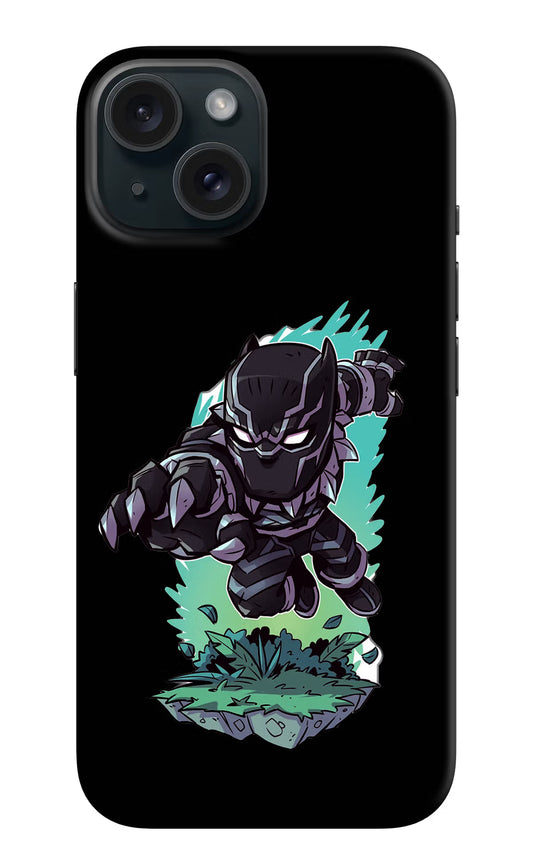 Black Panther iPhone 15 Hard Case Back Cover by Casekaro
