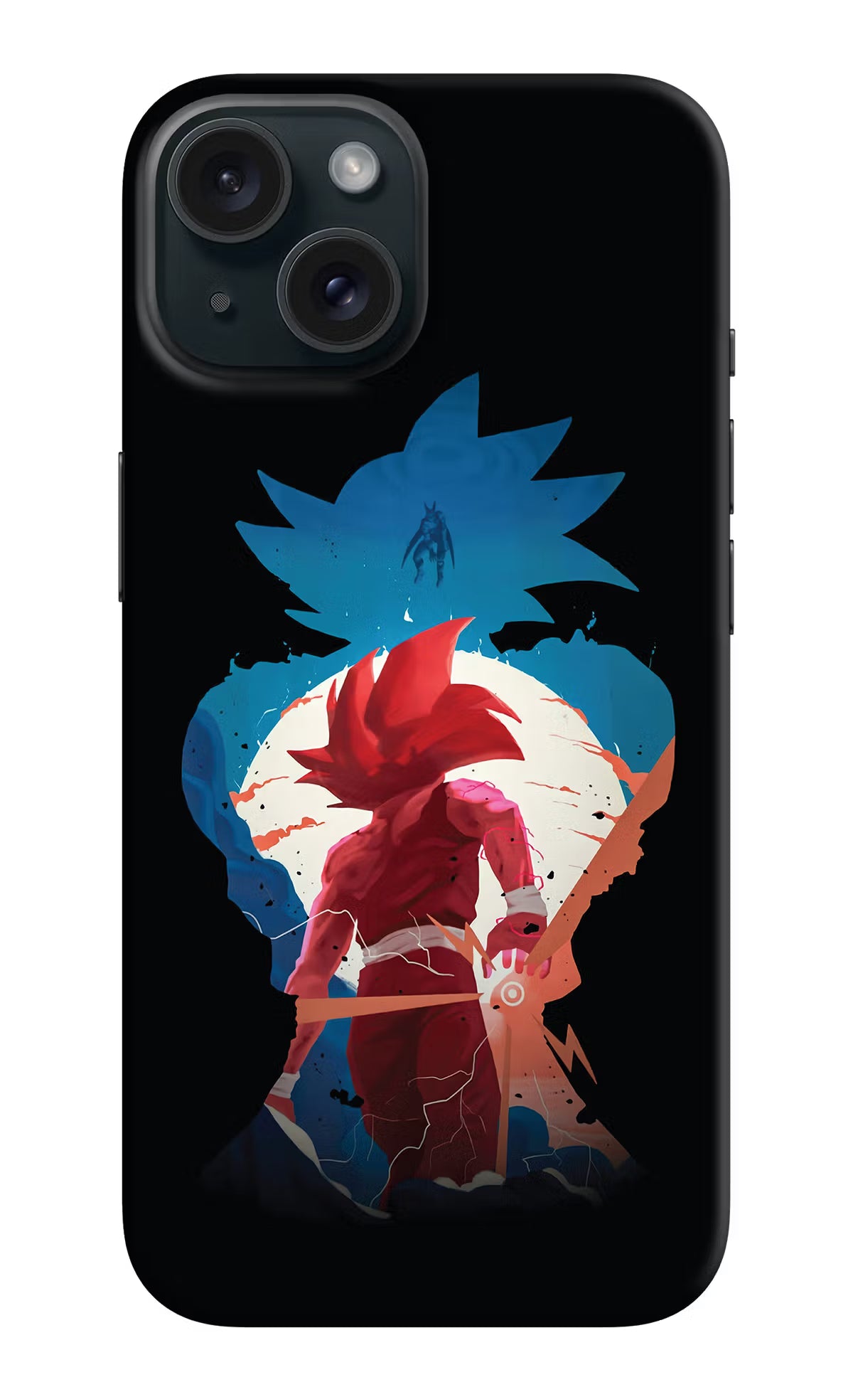 Goku iPhone 15 Hard Case Back Cover by Casekaro
