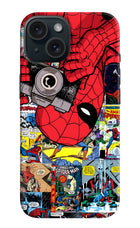 Spider Man iPhone 15 Hard Case Back Cover by Casekaro