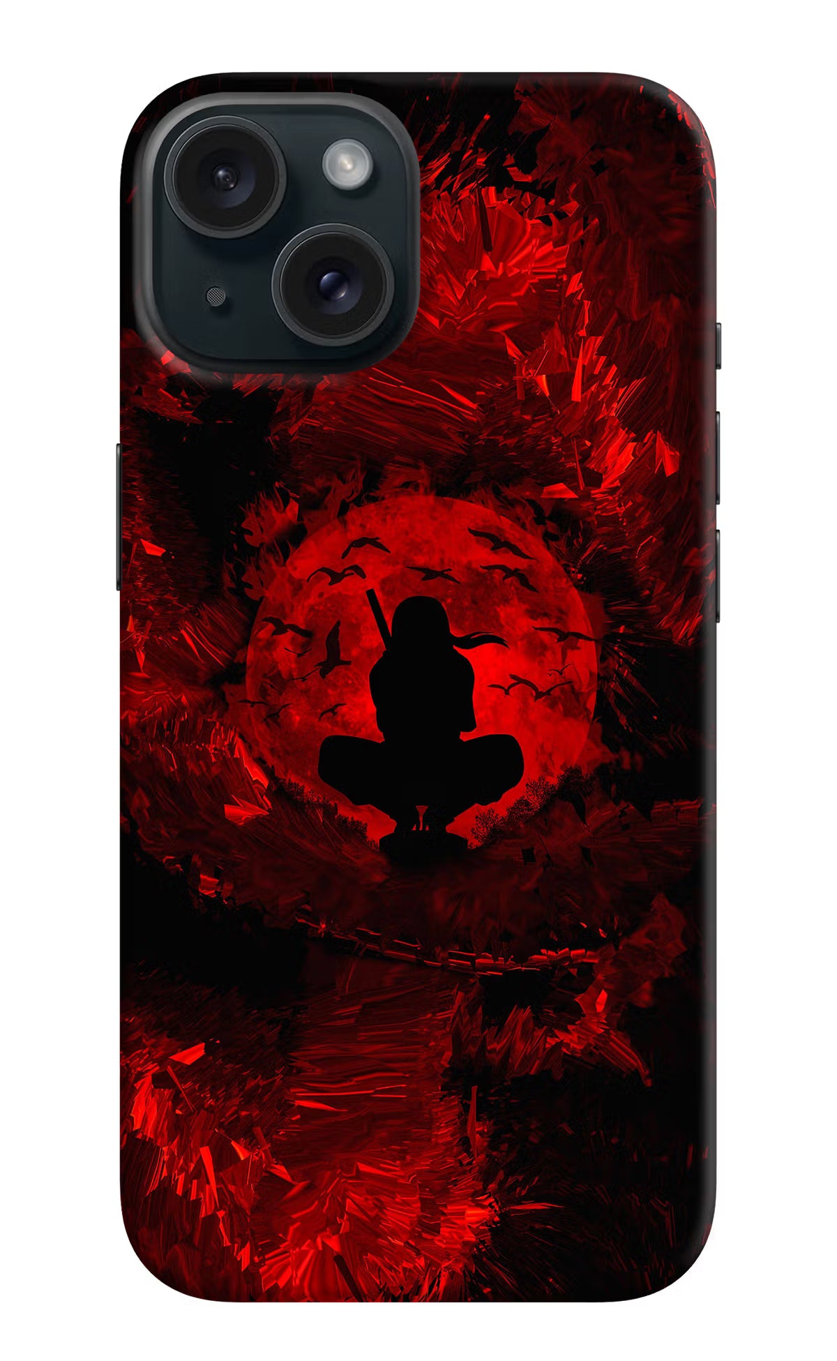 Itachi Uchiha iPhone 15 Hard Case Back Cover by Casekaro