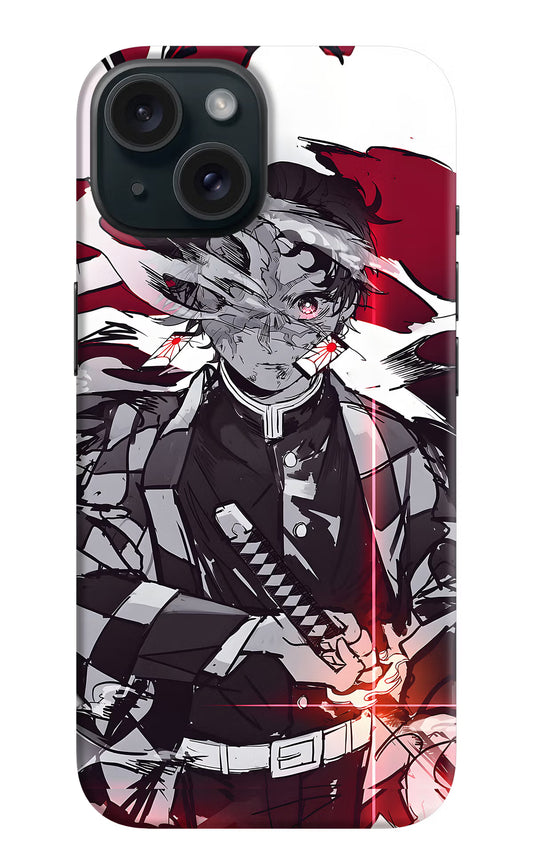 Demon Slayer iPhone 15 Hard Case Back Cover by Casekaro