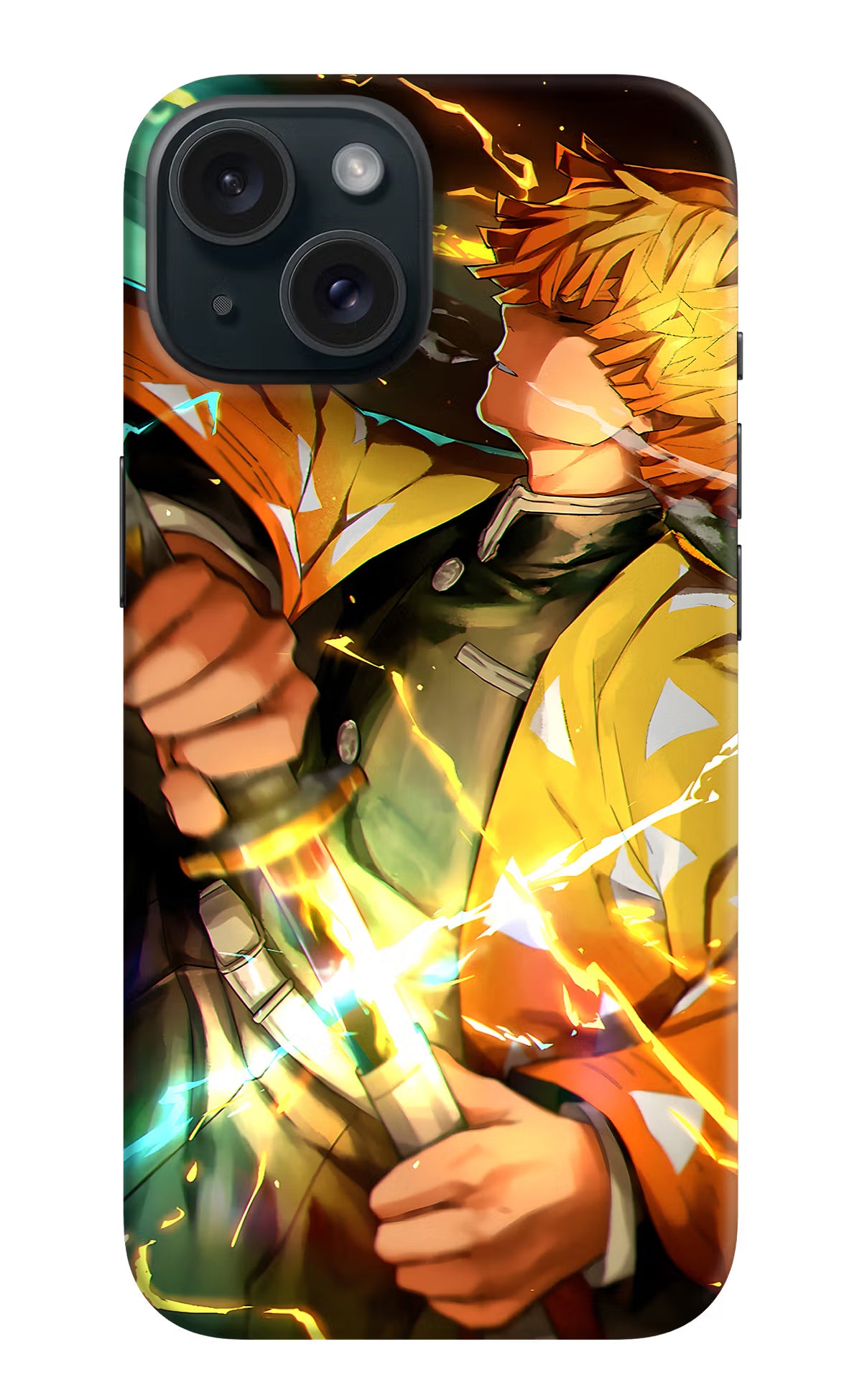 Demon Slayer iPhone 15 Hard Case Back Cover by Casekaro