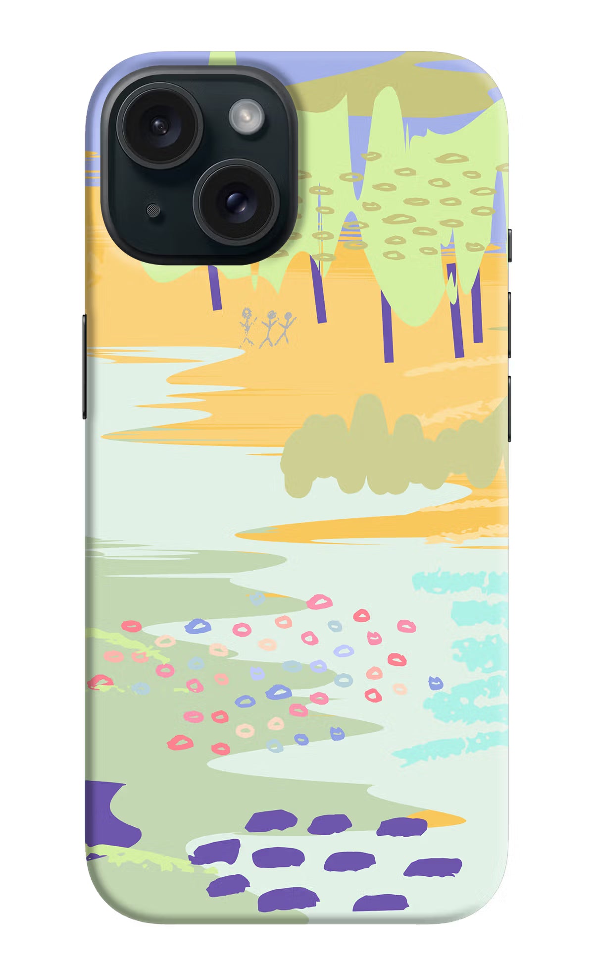 Scenery iPhone 15 Hard Case Back Cover by Casekaro